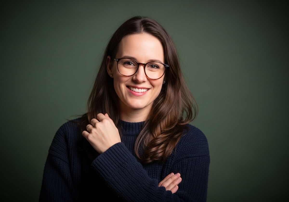 A series of three photos. The first is a blurry, unflattering selfie. The second is a posed, but unnatural photo in front of a monument. The third is a candid, natural photo of the person laughing in a Lisbon street.